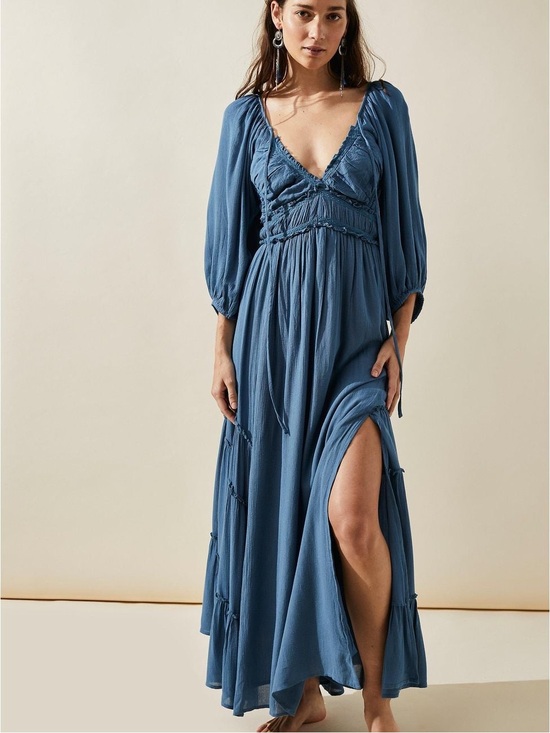 Free People Dresses & Skirts - NWT Free People “You’re a Jewel” Maxi Dress in Black